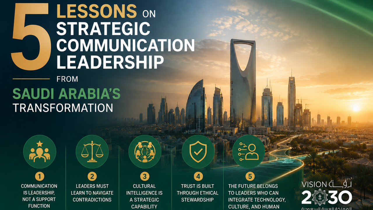 Cover image for 5 Lessons on Strategic Communication Leadership from Saudi Arabia's Transformation