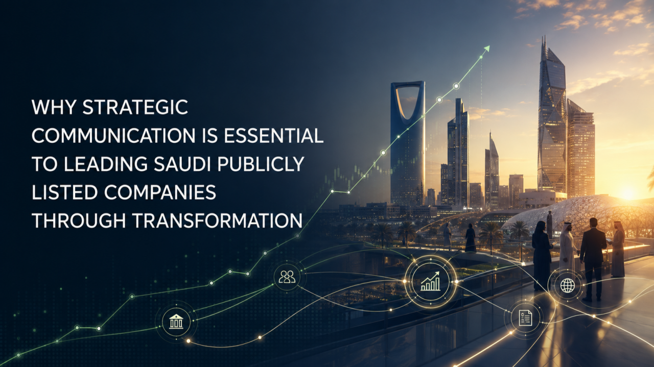 Cover image for Why strategic communication is essential to leading Saudi publicly listed companies through transformation